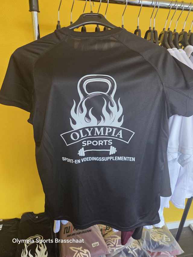 Olympia T-shirt zwart Logo