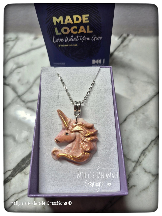 Unicorn Pendant on silver chain