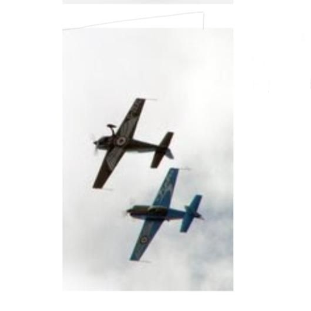 Blades 2 plane greeting card