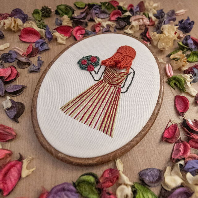 Broderie - la mariée -