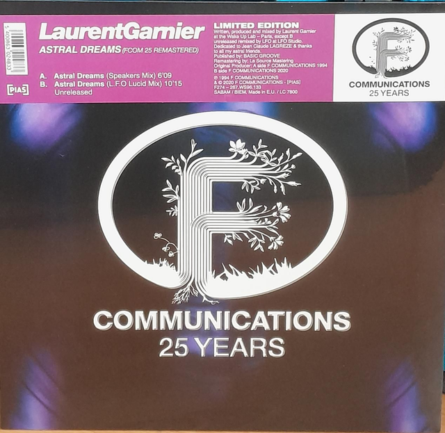 Laurent Garnier - Astral Dreams (FCom 25 Remastered) - 267WS96133 - F274 - 12"