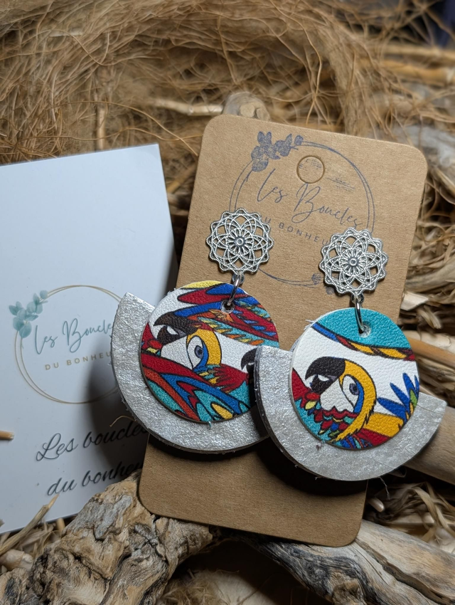 Boucles d'oreilles Dona perroquet do127