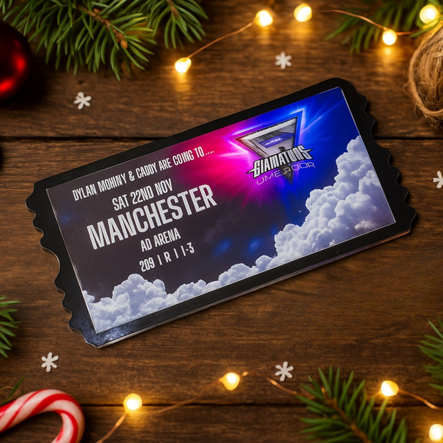 Personalised Acrylic Keepsake ticket