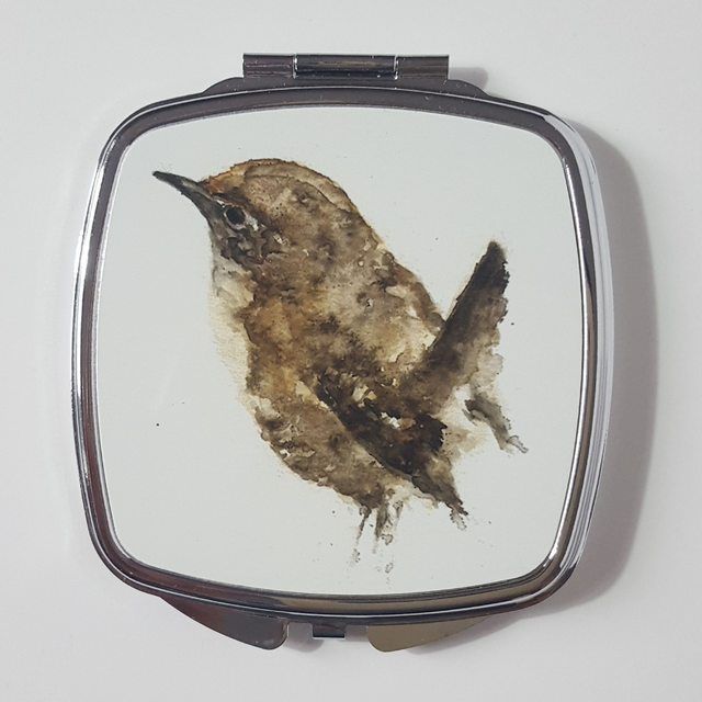 Wren Art Mirror Compact 