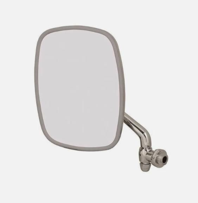 Chrome/Stainless Left Door Mirror for all Brazilian made Kombis 1997

