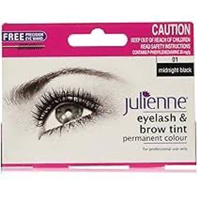 Julienne Professional Tinting Eyelash & Eyebrow Dye Tint