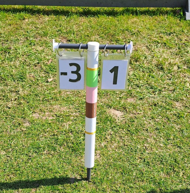 Advantage GC Post with Starting Scores - Laminated - Primary Colours