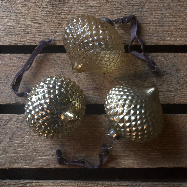 Gold Glass Onion Bauble