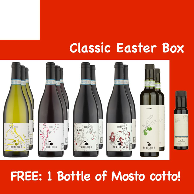 a. Classic Easter BOX (12 bottles + 1 free bottle of Mosto cotto) 