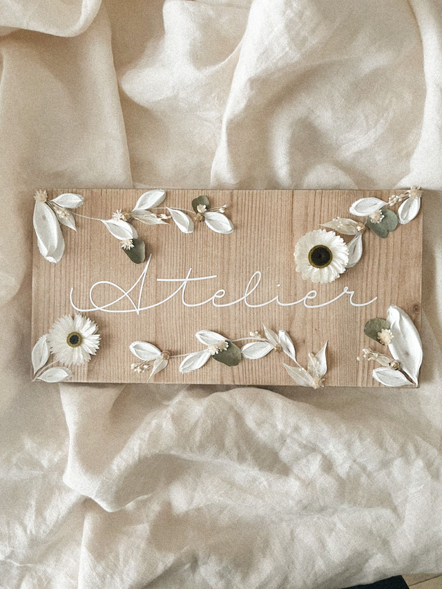 Pancarte de porte / Décoration mariage / Plaque de chambre prénom personnalisable