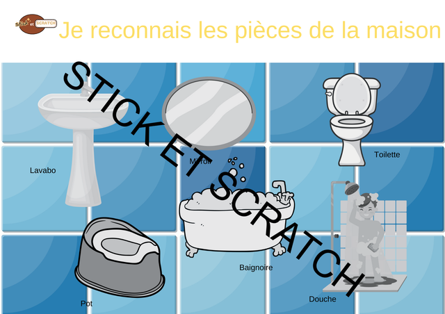 Placer les objets de la salle de bain