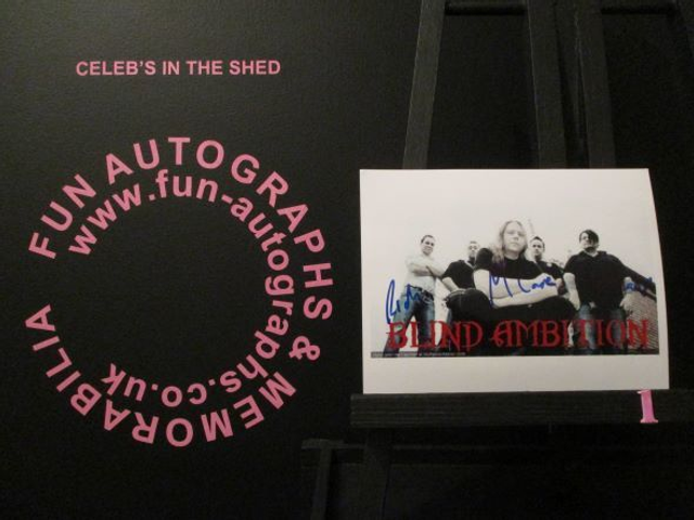 Blind Ambition Band Authentic Autographed 6x4.5 Photograph (A1)