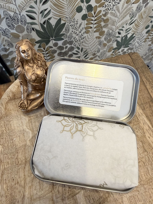 Box Astro Gémeaux - Labradorite, Pierre de lune, Tourmaline
