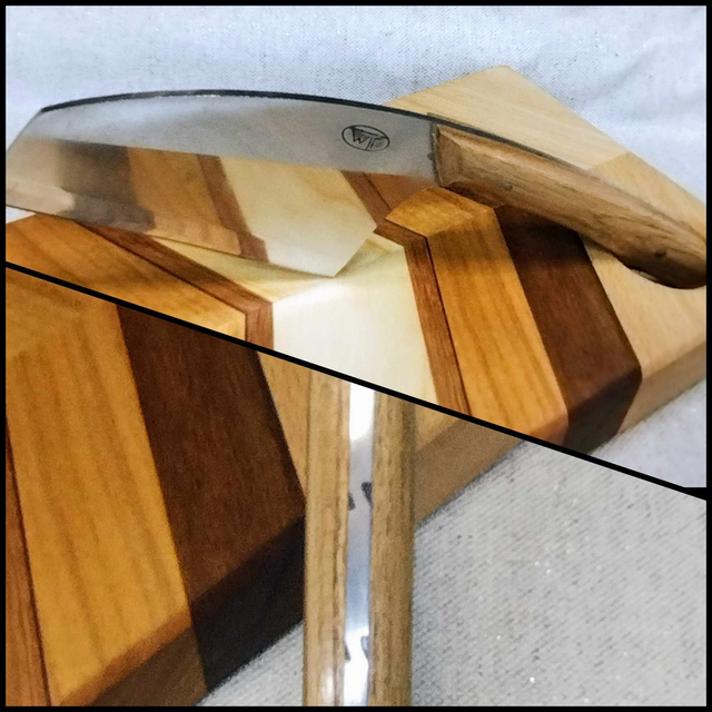 Trancheur à saucisson acier en orme