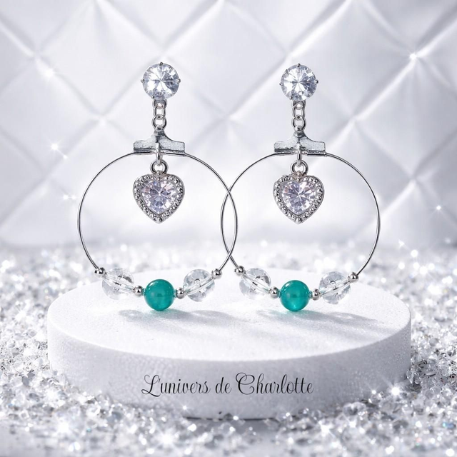 Boucles d'oreilles "Apatite" BO-169