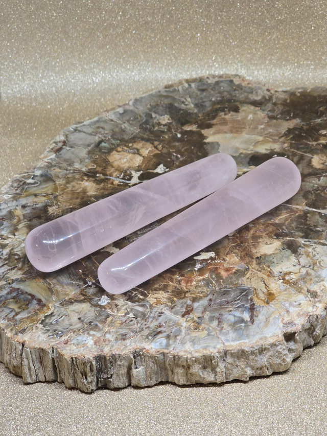 Quartz rose : Bâton de massage 