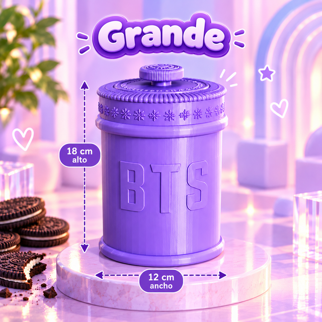 Bote de Galletas BTS x Oreo