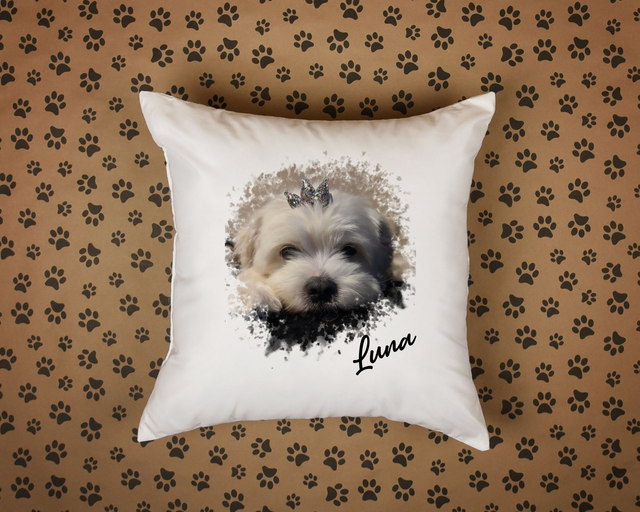 Photo splatter design on your pet