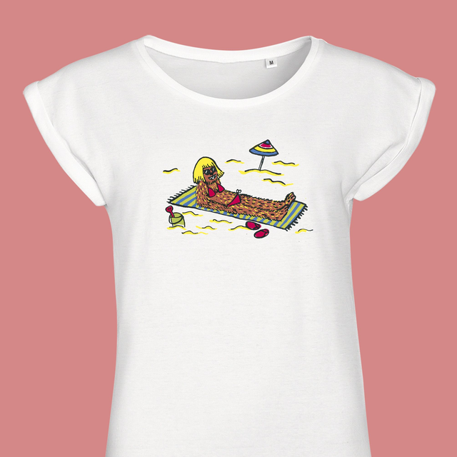 CHEWBACCA AL SOL CAMISETA ENTALLADA TXAN GRAU 