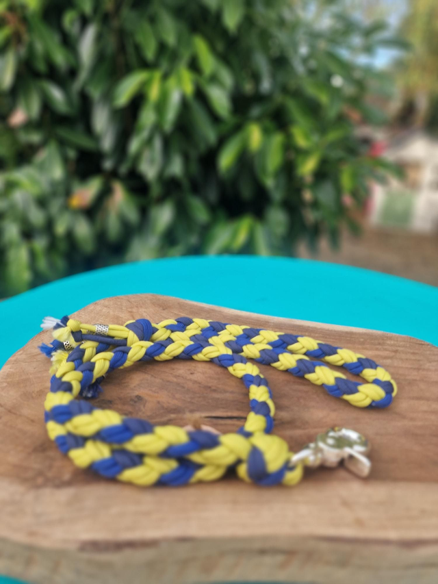 Laisse tressée en paracorde