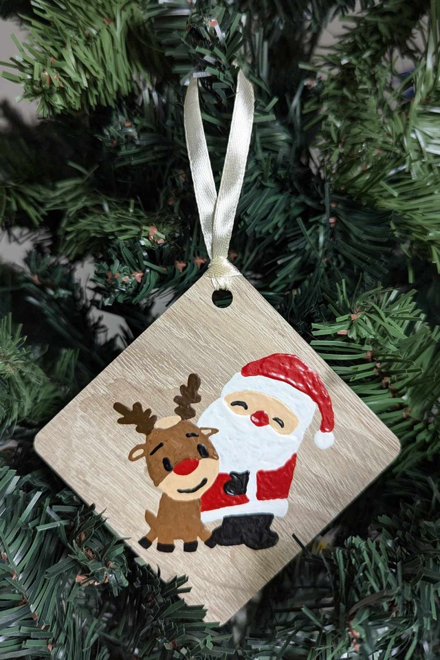 Père Noël et son cerf 2024