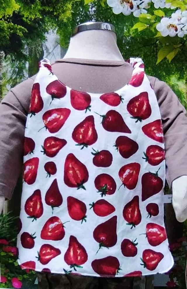 Bavoir élastique fraises🍓