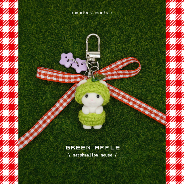 Sylvanian Families fruity charm 🍏 (marshmallow mouse)