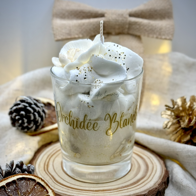 Orchidée Blanche ✨Bougie Bijou ✨