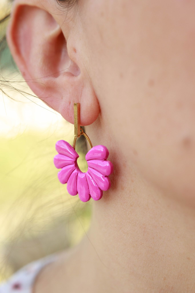Boucles d'oreilles Fleurs Collection Floraison Colorée