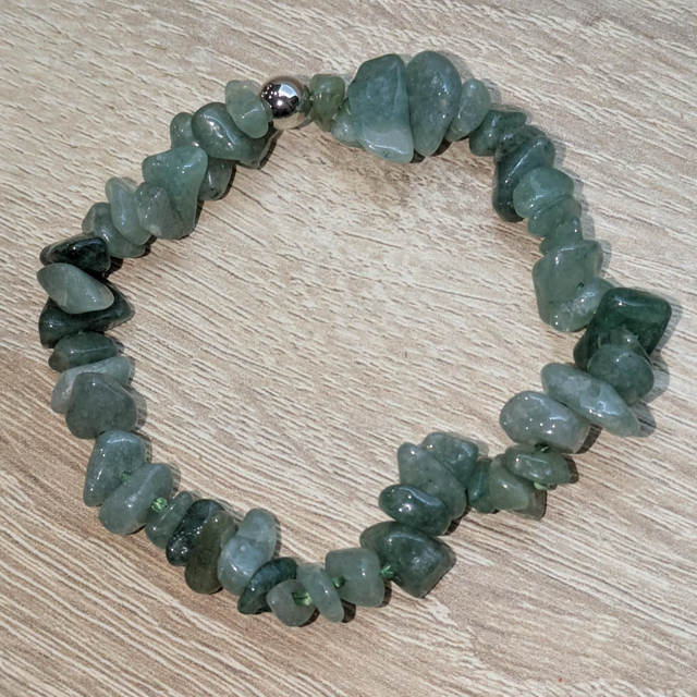 Bracelet "Aventurine verte" baroque BR-220