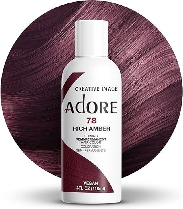 Adore Shining Semi Permanent Hair Colour 118ML (78 Rich Amber)