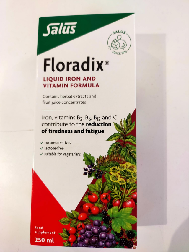 Liquid Iron Formula 250ml (Floradix) 79904