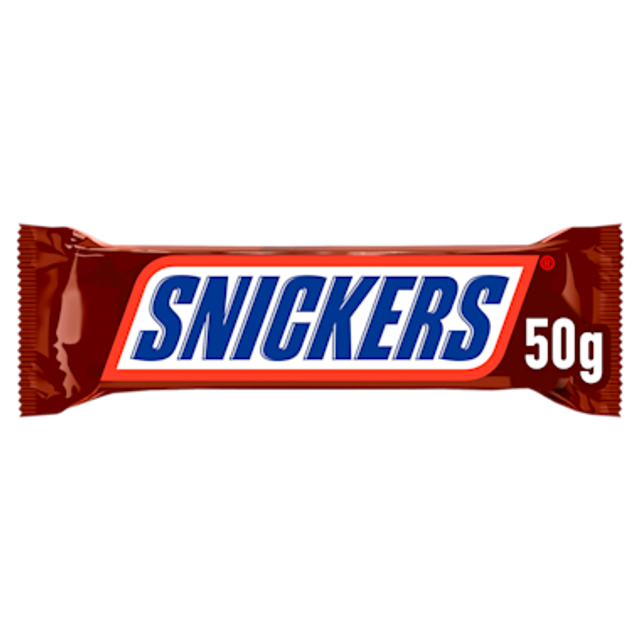 Snickers Melk chocolade pinda reep single 50 gram 