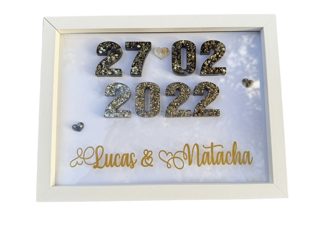 Cadre DATE avec résine 