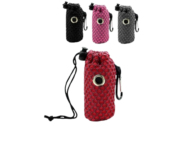 Distributeur sacs à crotte ( rouge, noir, rose, gris )