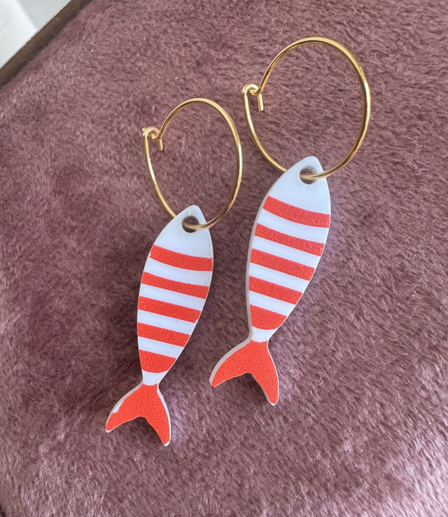 Boucles/pendentif fantaisie (la paire)