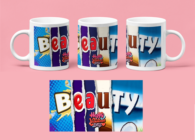 Valentines Day Mug - Chocolate Wrapper - Beauty