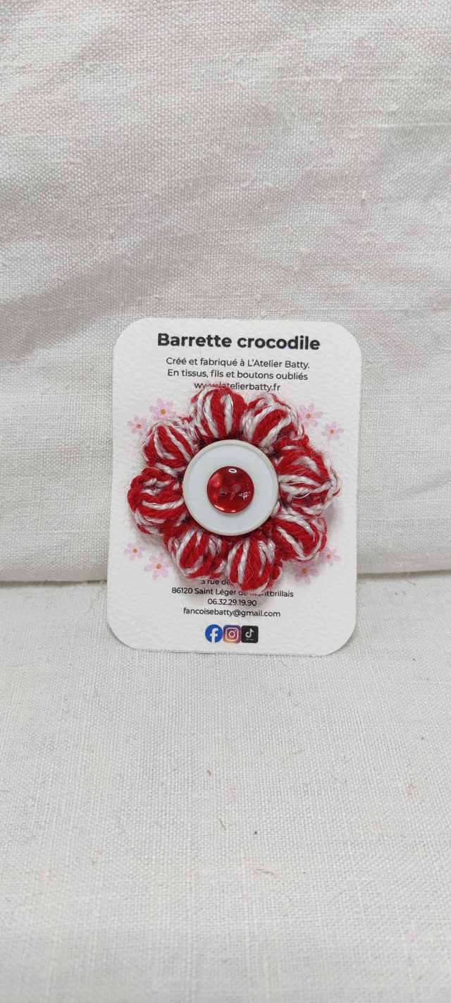 Barrette crocodile Renaissance