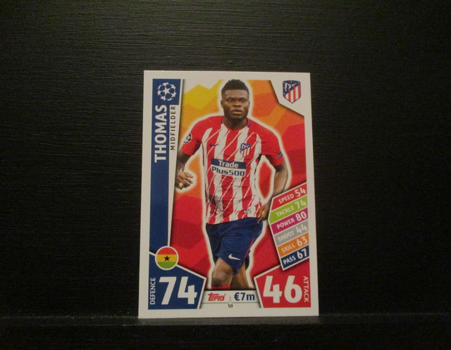Thomas - UEFA Champions League Match Attax 2017/18 Original Trading Card #50