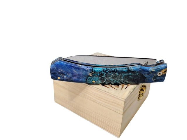 L&#039;Ambacien ®️ polymiroir inox en Loupe d&#039;érable 