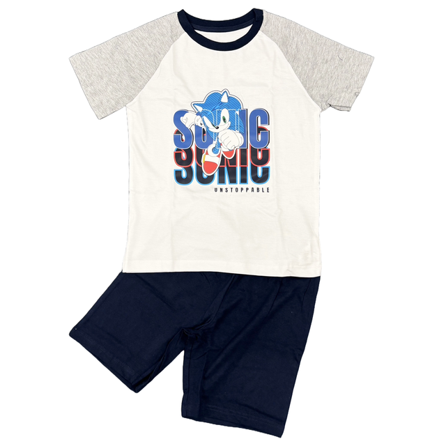 Boys Sonic The Hedgehog Shorts Pyjama Sets 6-12 Years
