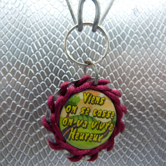 Porte clé Viens on se casse, on va vivre heureux