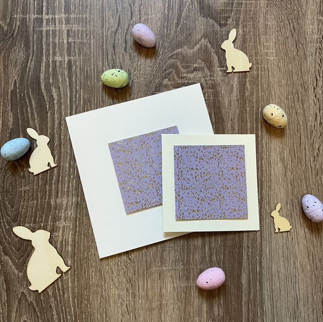 Lilac Bunny Easter Card