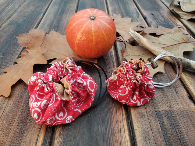 Pochette bourse -- Rouge-coeur