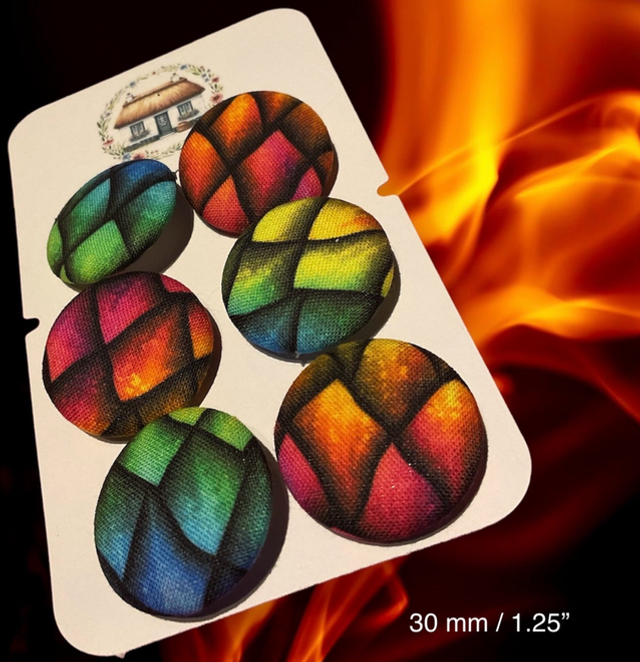 Dragon scale buttons - 30mm / 1.25 inches