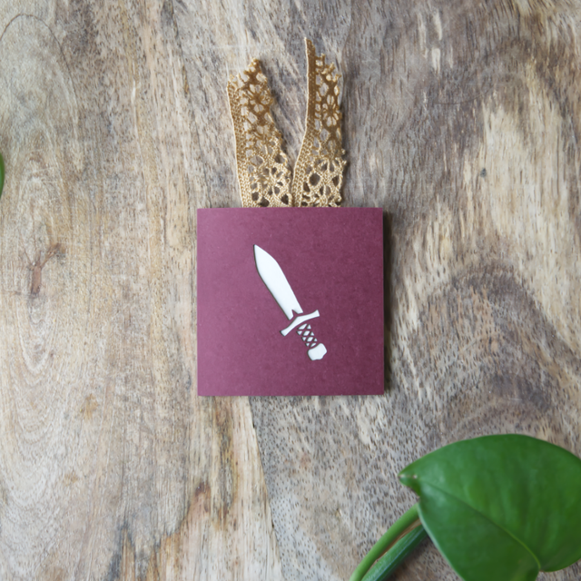 Mini-Carte Heroic Fantasy "Épée" (5 x 5 cm)