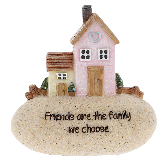 Positive Message Gift Pebble Home Friends Are The Family We Choose