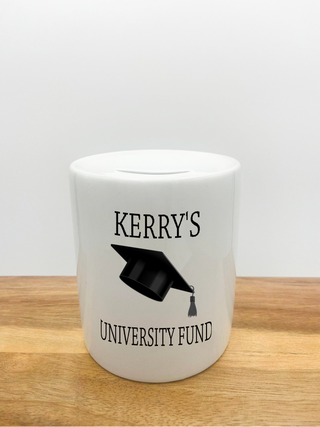 Personalised Money Box - University Fund