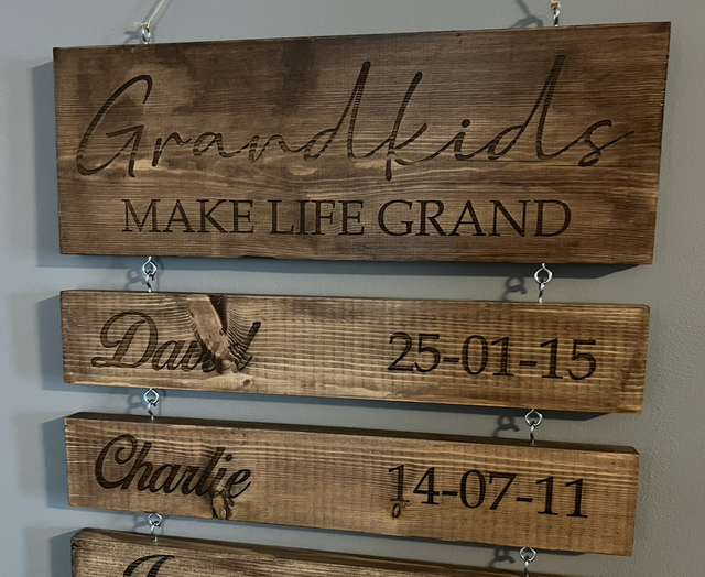 Grandkids sign