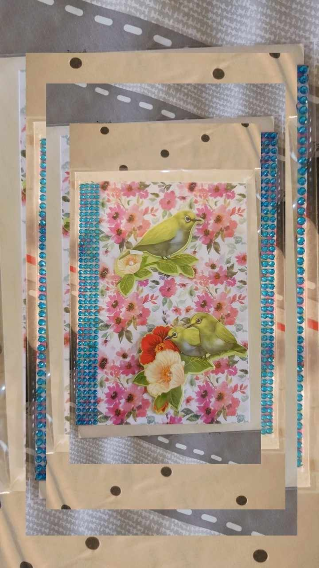 N°809 Carte  divers &quot; les oiseaux du printemps &quot; 